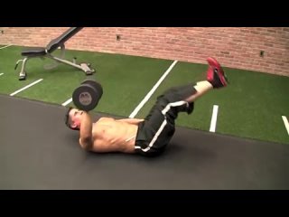 one dumbbell abs workout - 4 cool exercises. jeff cavalier